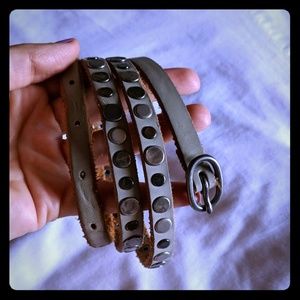 Gap Light Grey Studded Belt